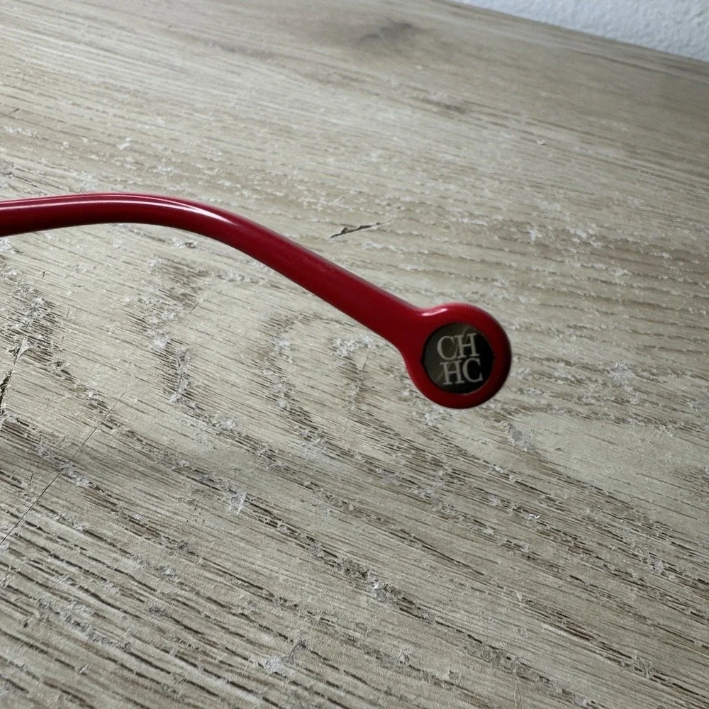 Carolina Herrera VHE717K Col.0741 54-16-140 Tortoise/Red Eyeglasses‎ Frame JJ57